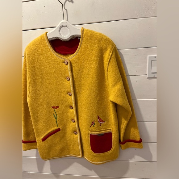 📍💛 Gaddy Collection 100% wool cardigan – Size L - Picture 8 of 11